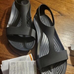 Black Crocs Sandals